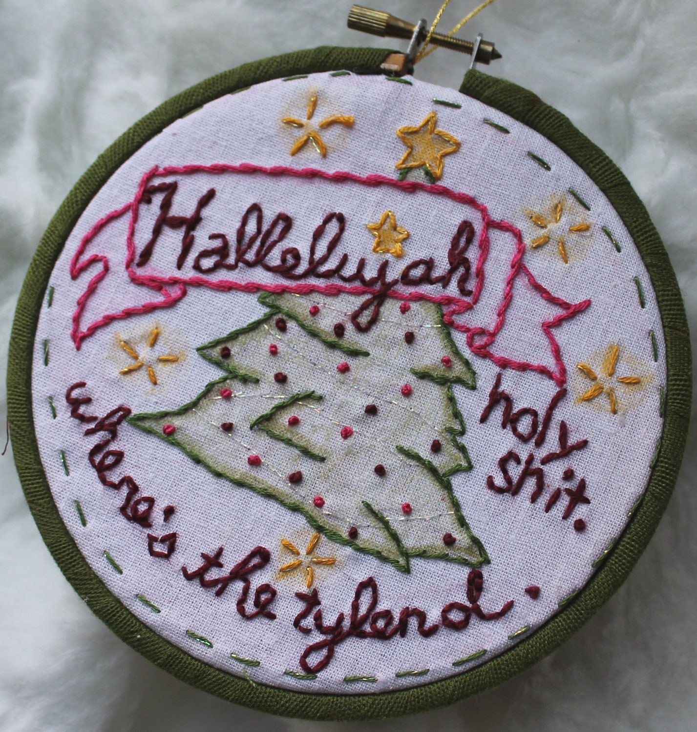 Hallelujah, ..., Where's The Tylenol - Christmas Ornament