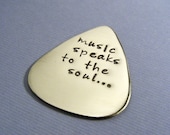 Personalized Guitar Pick-Custom Pick For Him-Music Lovers Gift-Mens Gift-Hand Stamped Gift
