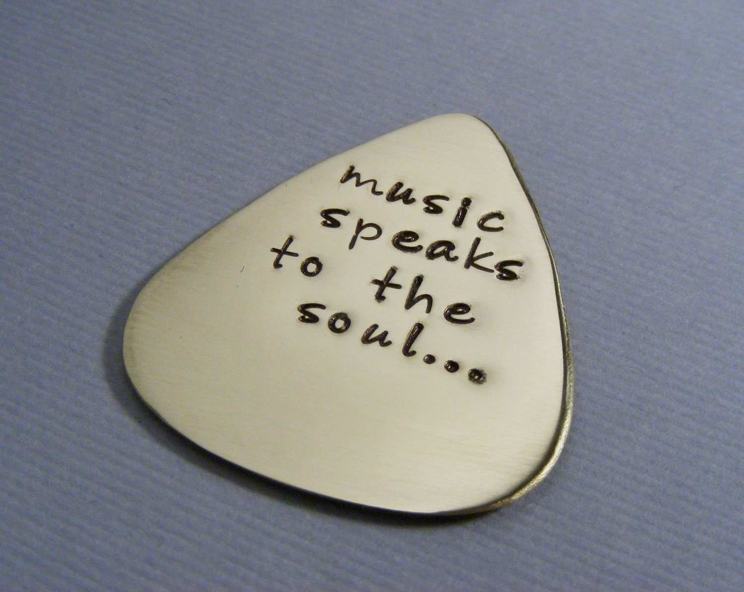 Personalized Guitar Pick-Custom Pick For Him-Music Lovers Gift-Mens Gift-Hand Stamped Gift