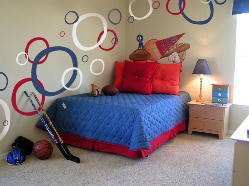 GIANT BUBBLES CIRCLES wall decals (3 colors)