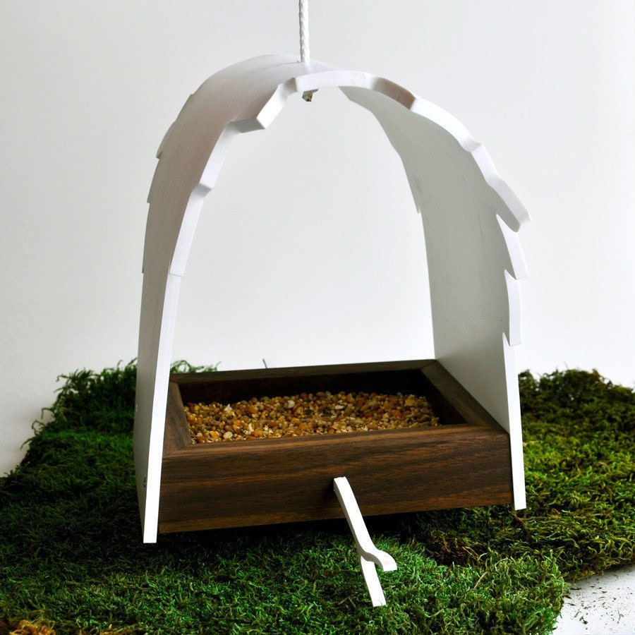 Modern  Handmade Birdfeeder - 'Canopy' series,