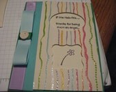 FREE SHIPPING - Pastel Glitter floral, punch-outs Greeting Card Kit - You're an Angel