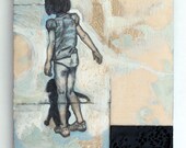 Untitled, Printmaking and Encaustic painting on wood