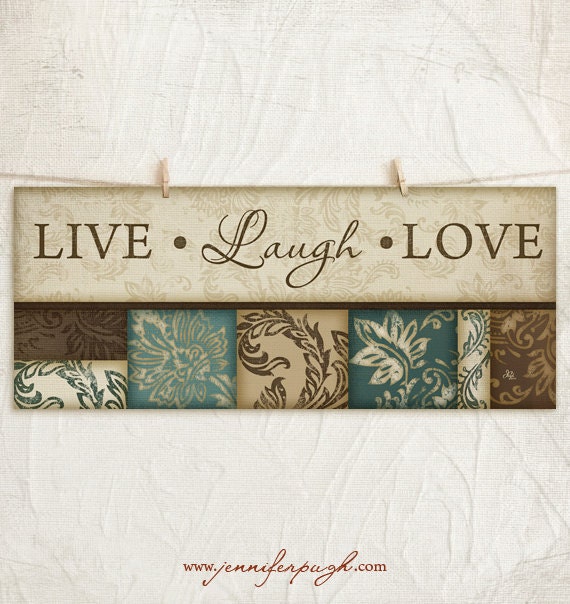 Live Laugh Love 8x18 Art Print