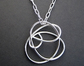 Big Silver Twist Necklace - Short