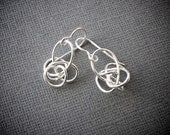 Petite Silver Twist Earrings