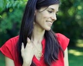 Big Brass Twist Necklace - Short
