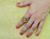 14g Brass Twist Ring