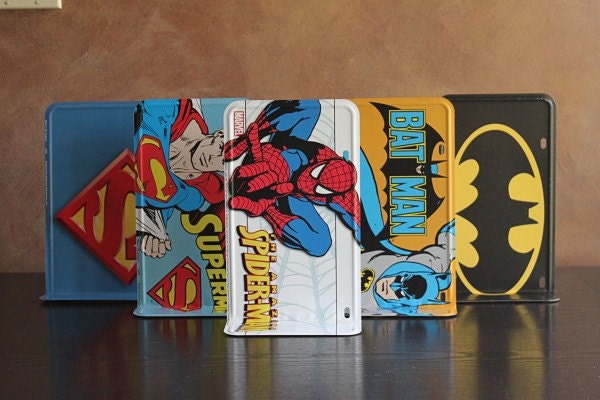 Superhero and Sports Bookends - Superman,  Baseball, Football, Basketball, Hockey