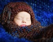 Elf Hat and Cocoon Crochet Patterns -- Photography Prop (502)