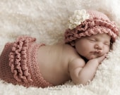 Layers of Ruffles Crochet Hat and Diaper Cover Pattern -- Photography Prop (505)