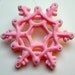 Ornament Snowflake Pink Pastel UNIQUE SUGAR CRAFT Hand Piped Christmas Winter Weddings Unique Gifts Winter Holiday Decor Baby Girl