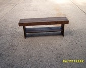 wooden bench 4' farmhouse