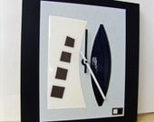 Modern Abstract Wall Art Clock Mid century Inspired