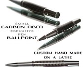 20% ALL PENS On SALE Now Small Carbon Fiber pen ballpoint High quality polished chrome components Professionally handcrafted for the pen co