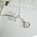 Wedding Jewelry, Calla Lily Lariat, Bridesmaid Gifts, Bridesmaids Necklace, Wedding Necklace, STERLING SILVER CHAIN