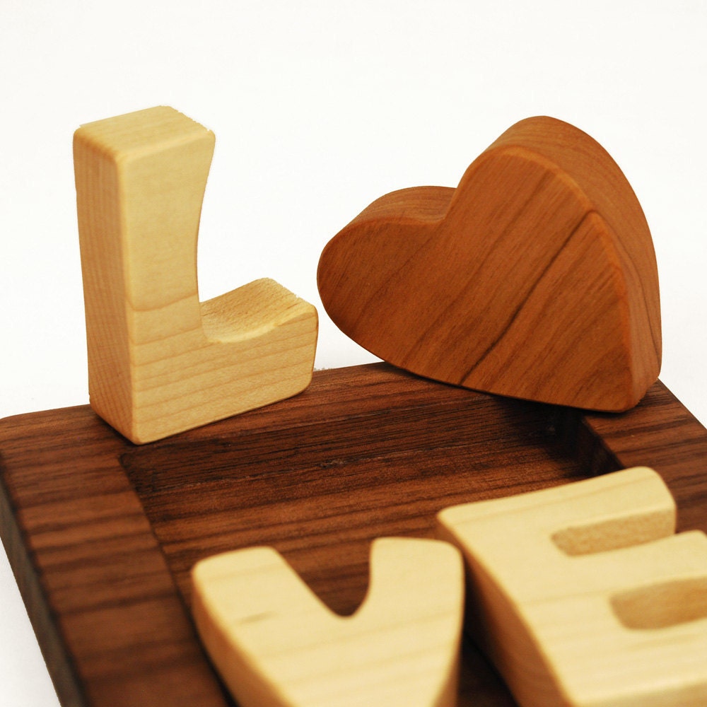 Love Puzzle, wood art puzzle