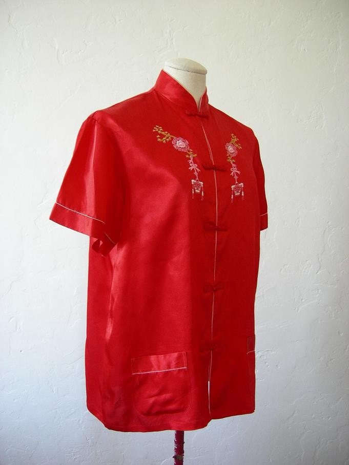 Red Chinese Shirt