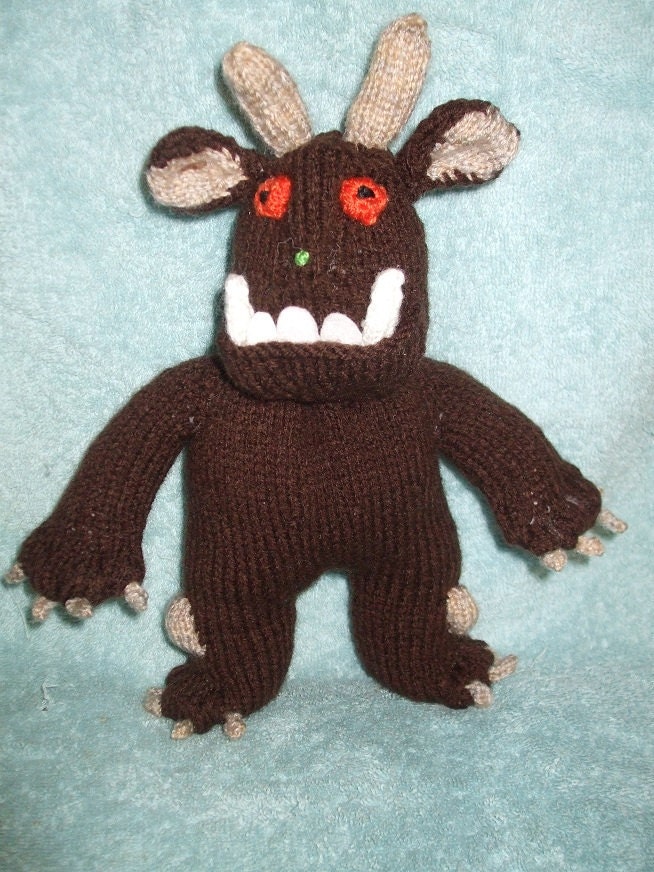 Gruffalo knitted character.