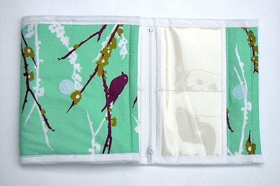 SALE - Travel Jewelry Organizer Storage Case - Blockprint Blossom in Amber