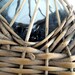 French  wicker wine  bottle ,original  round shaped