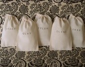 Groomsmen Favor Bags - Monogrammed Groomsmen Favors