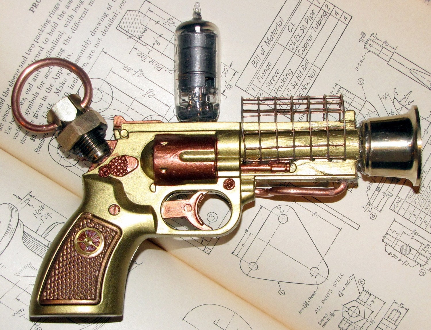 Palm Cath-o-Ray Steampunk Ray Gun