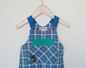 Vintage Gymboree Multi Color Dungarees Overalls  - Size 18 Months