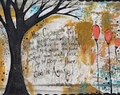 COURAGE 12 x 18 Print of Mixed Media Painting by Sunshine Barlowe