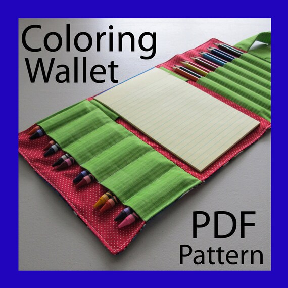 COLORING WALLET - PDF Pattern