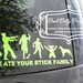 Zombie family decal