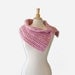Pastel Pink Wool Blend Cowl, Winter Fashion Accessories