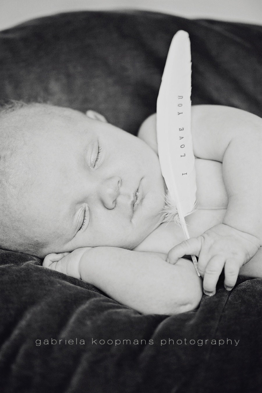 White Feather - I Love You feather- photo prop dove feather little angel baby love wedding favors diy wedding decor photo prop