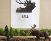 Deer Print - Silkscreen - Limited Edition - Animal Calls Series - Bell