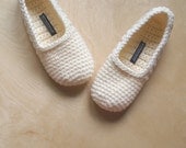 Buttercream Crochet Slippers for Women