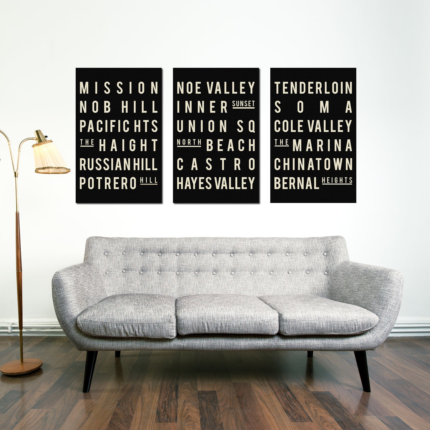 Subway Sign. SAN FRANCISCO. Typography Print. Giclee Art Poster. Wall Art. Home Decor. Modern Industrial Look. Black and White. Size - 12x18