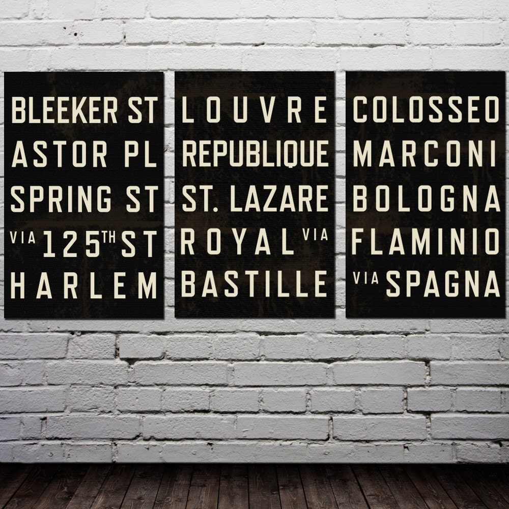 Personalized Art Print. Typography Poster. Anniversary Gift. Wedding Shower. Nursery Art. Set of 3 Prints.