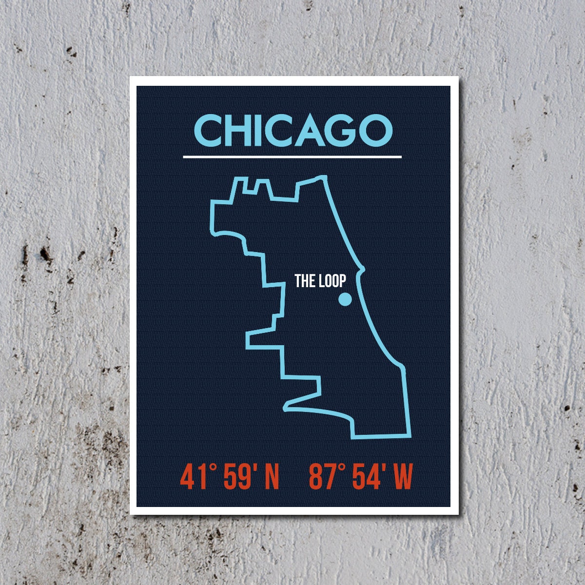 chicago map art