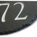 STONE House Numbers Address Plaque / LAWN STAKE / Carved / Marker /Slate / Sign