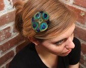 Peacock Flower Glam Hair Clip Fascinator