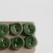 handmade buttons, forest green, small, round pottery buttons. set of 6. made in Ireland by karoArt ceramics