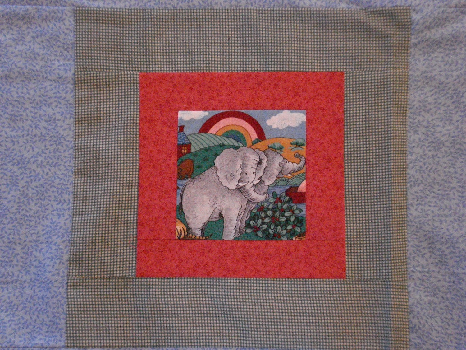 Mennonite Amish Noah's Ark Children's Quilt Top