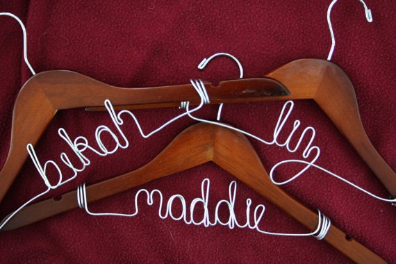SALE Personalized Wire Hanger- WIRE ONLY