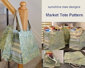 PDF Pattern - Reusable Grocery Market Tote Bag
