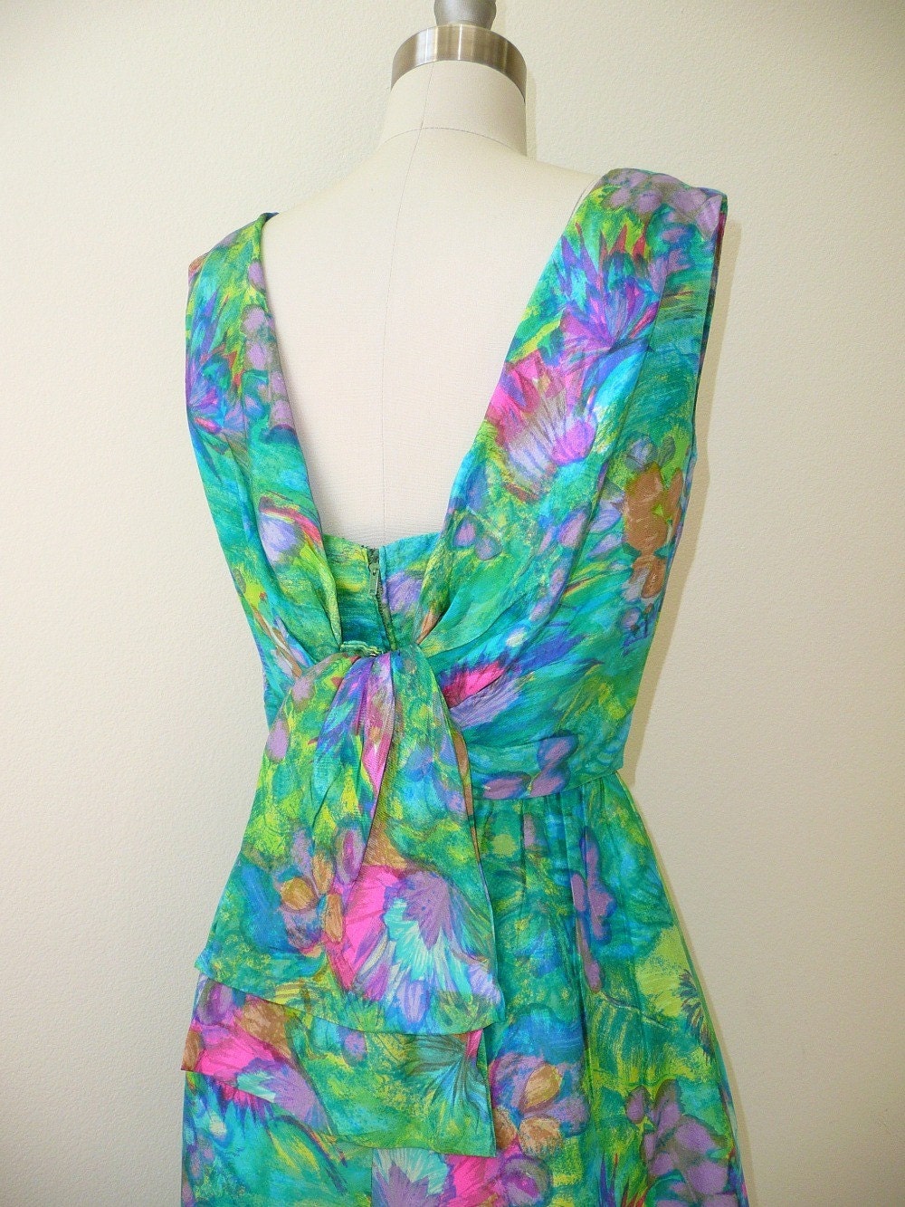 vintage 1950s Dress // Silk Cocktail Party Dress