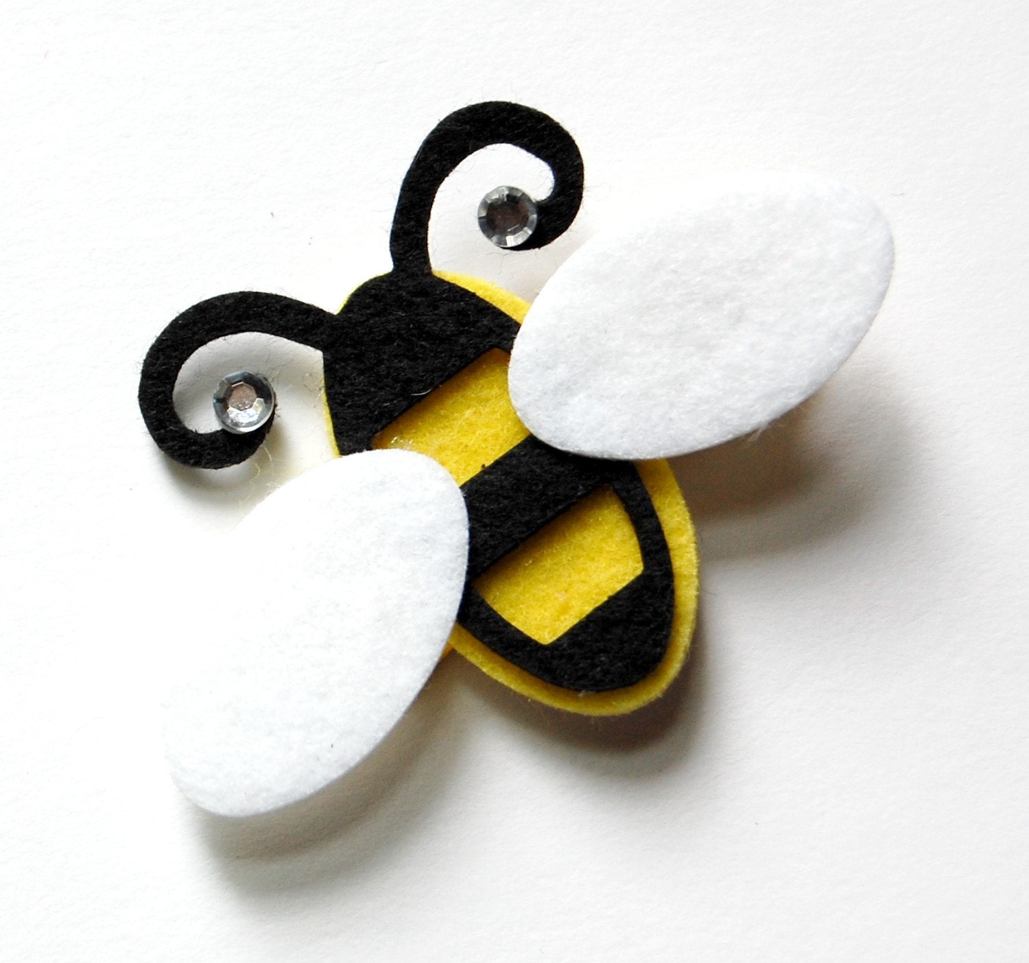 Baby Hair Clip - Baby Girl Hair Clip - Toddler Hair Clip -Felt Bumbe Bee Hair Clip,Girl, Baby, Toddler, Children clippies