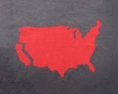 Men's California t shirt- American Apparel - grey- available in S, M, L, XL, XXL- Worldwide Shipping