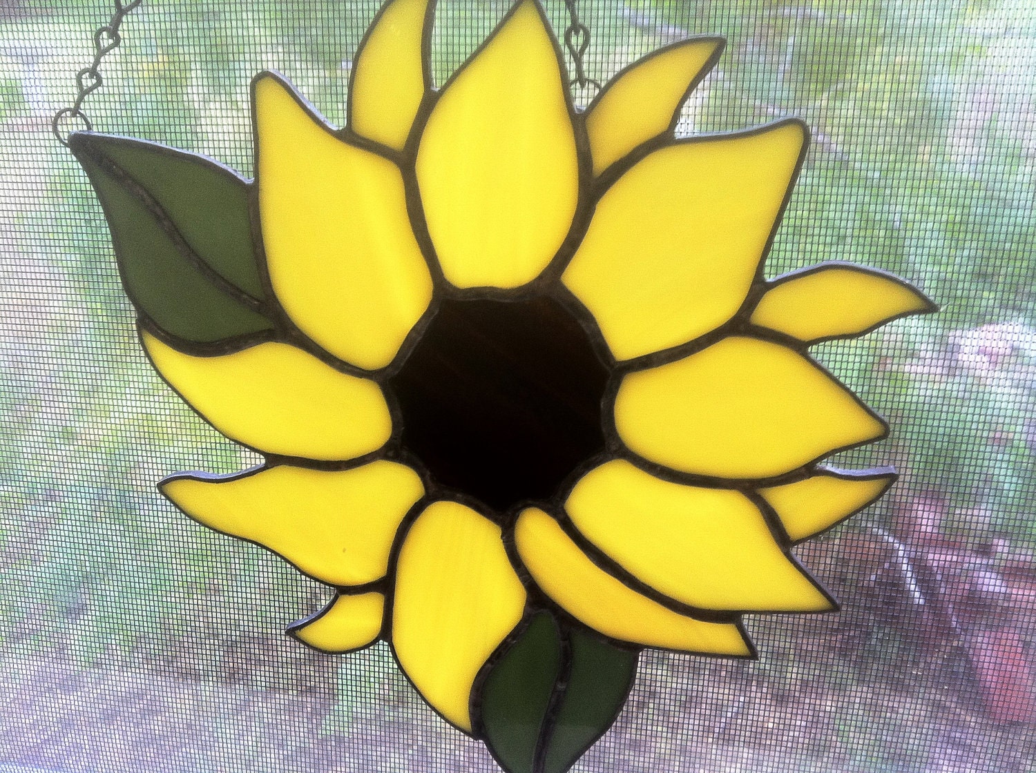 Stained Glass Sunflower