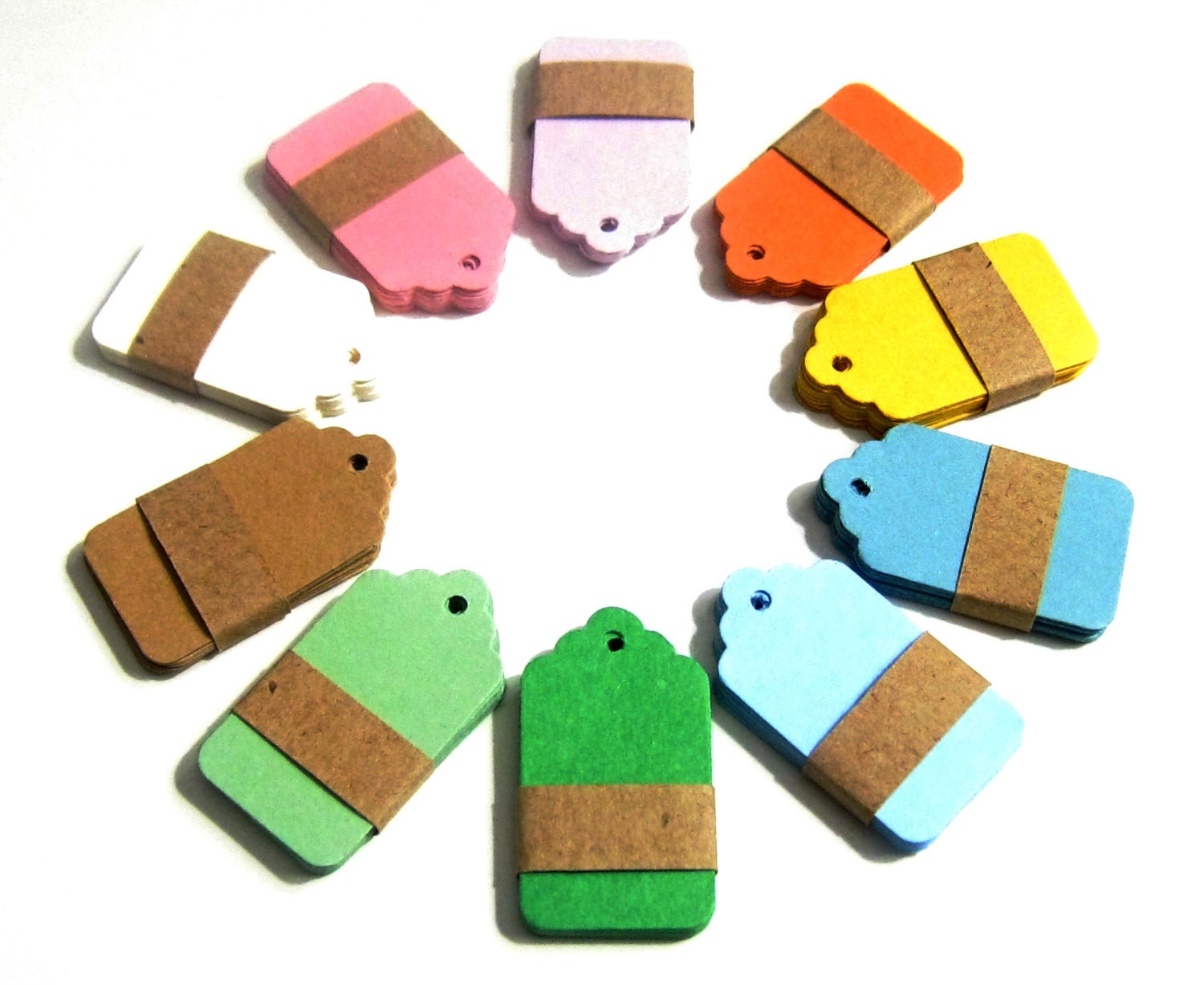 Set of 100 Price Tags - 10 Colors - Mini Il_570xn