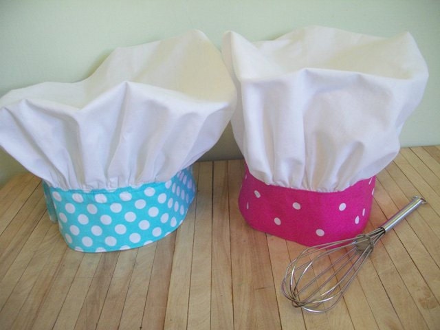 Girls/ Boys Chef Hats, Adustable Custom Sizing, Made to match your Apron, Kids, Toddler, Teen & Adult.